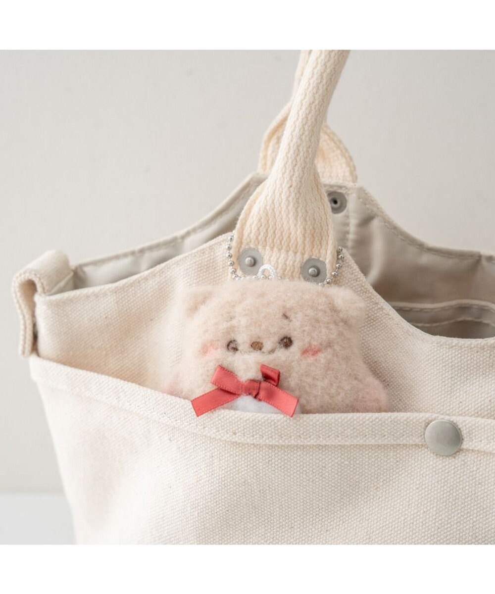 Mother garden しろたん フラットチーク キーホルダー 《らっこいぬ》 単品 