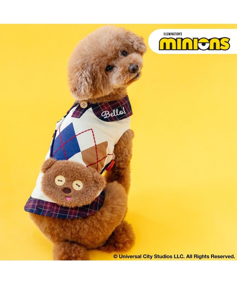 PET PARADISE ミニオン ティム チェック襟 トレーナー 小型犬 