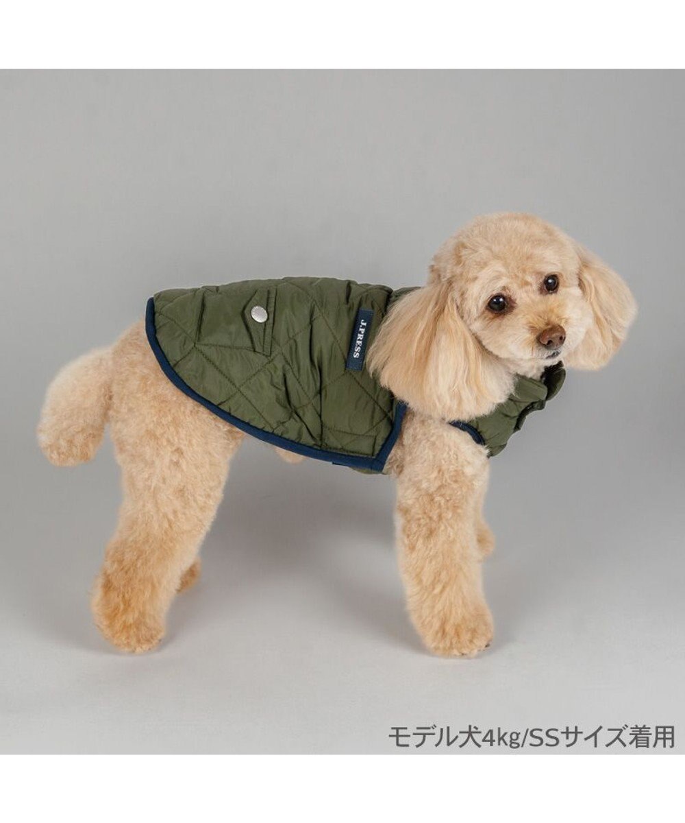 PET PARADISE J.PRESS ダイヤＳＴ 綿入ベスト 《カーキー》 小型犬 