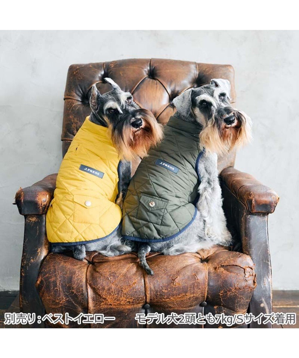 PET PARADISE J.PRESS ダイヤＳＴ 綿入ベスト 《カーキー》 小型犬 