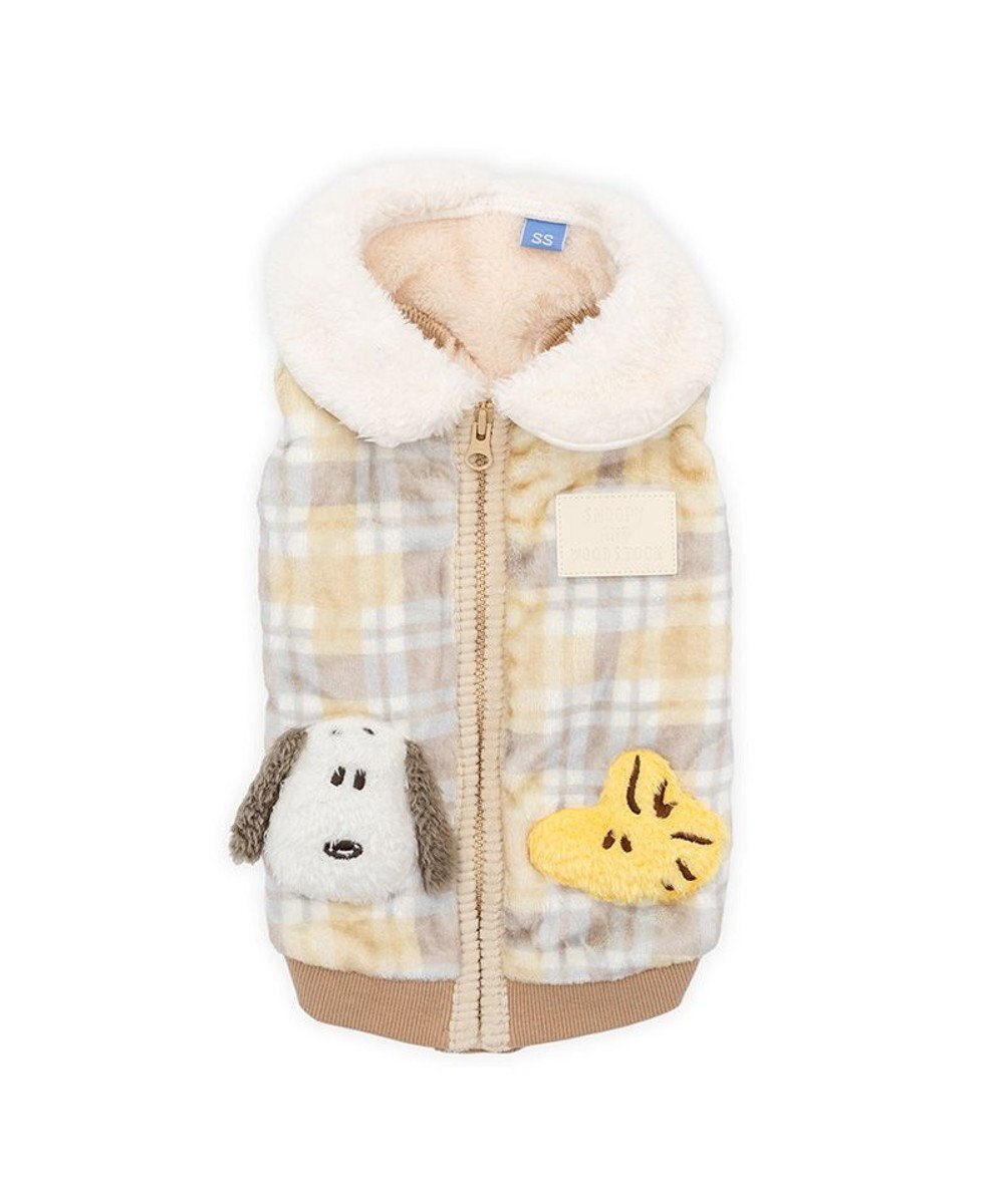 PET PARADISE スヌーピー ボア ジップベスト 《仲良し》 小型犬 