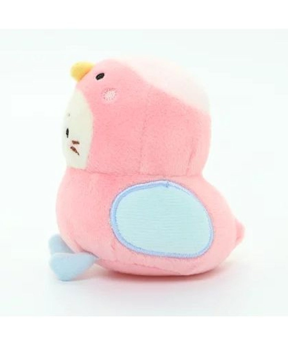 しろたん 桃色インコ ちびちびマスコット 8cm
