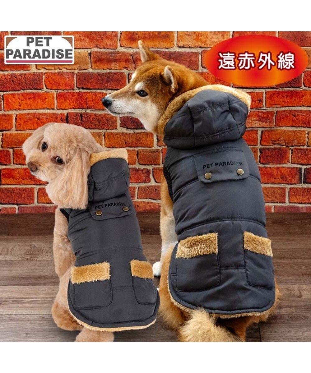 PET PARADISE ペットパラダイス 防寒フード付コート 中型犬 大型犬 