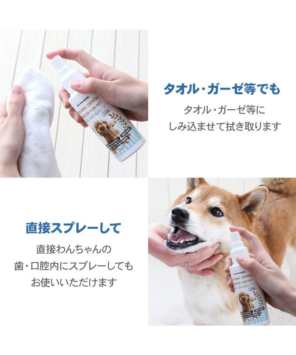PET PARADISE オーガニック デンタルウォーター（犬・猫用） 120ｍＬ 
