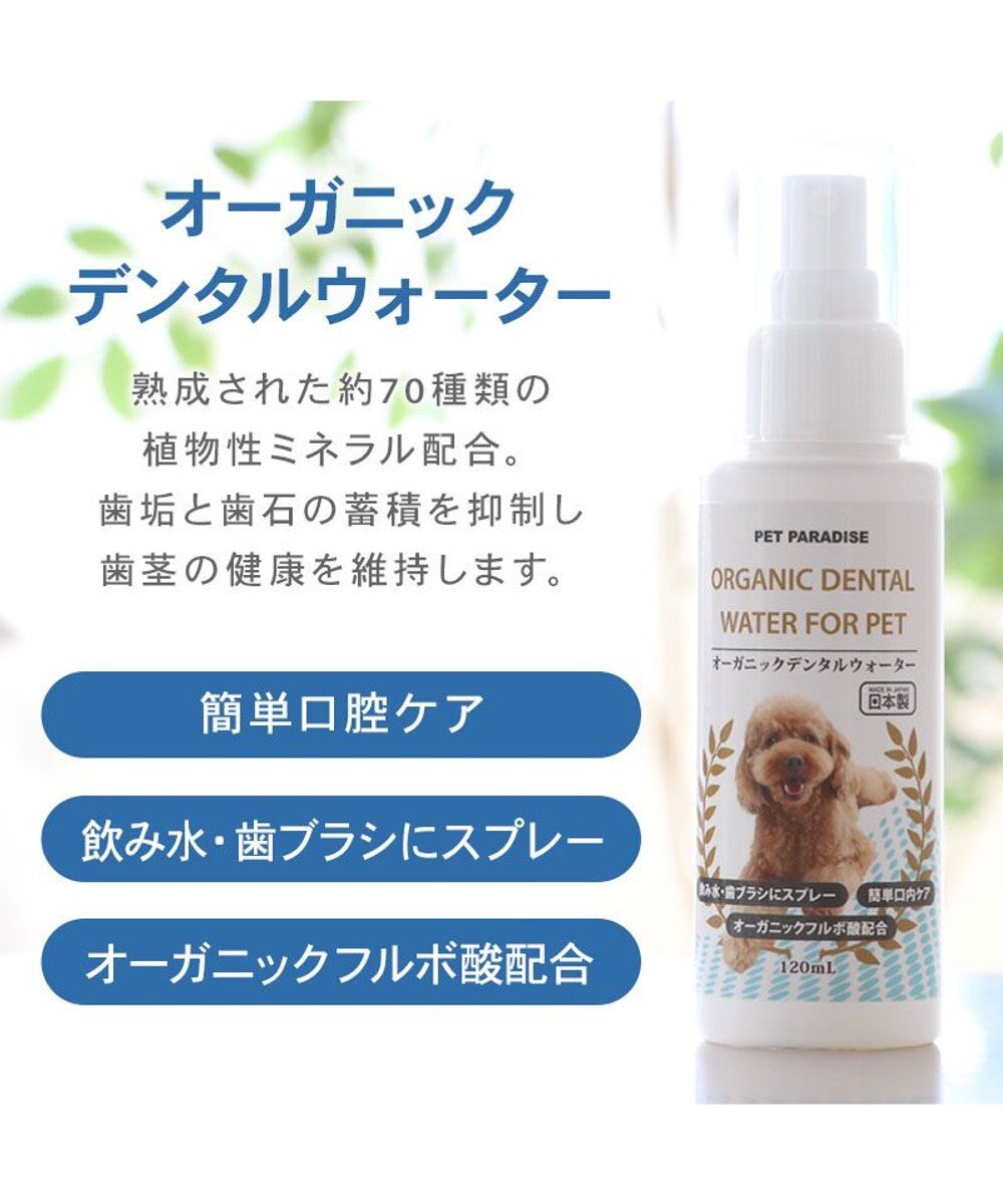 PET PARADISE オーガニック デンタルウォーター（犬・猫用） 120ｍＬ 