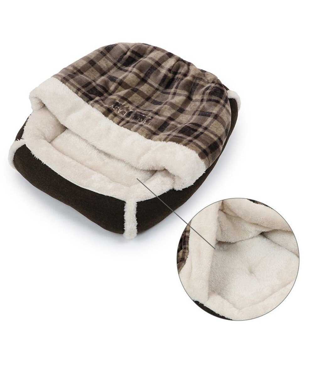 PET PARADISE ペットパラダイス 四角寝袋 遠赤外線 《チェック柄》 45×57cm 