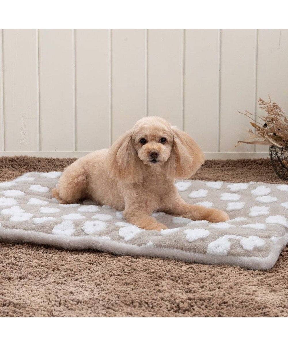 PET PARADISE ペットパラダイス 遠赤外線 ボアマット 《お花柄》角型 小型犬 