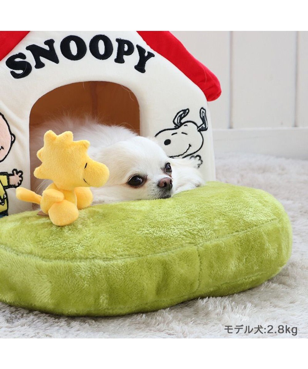 PET PARADISE スヌーピー お庭付き赤い屋根 折り畳みハウス【小】 