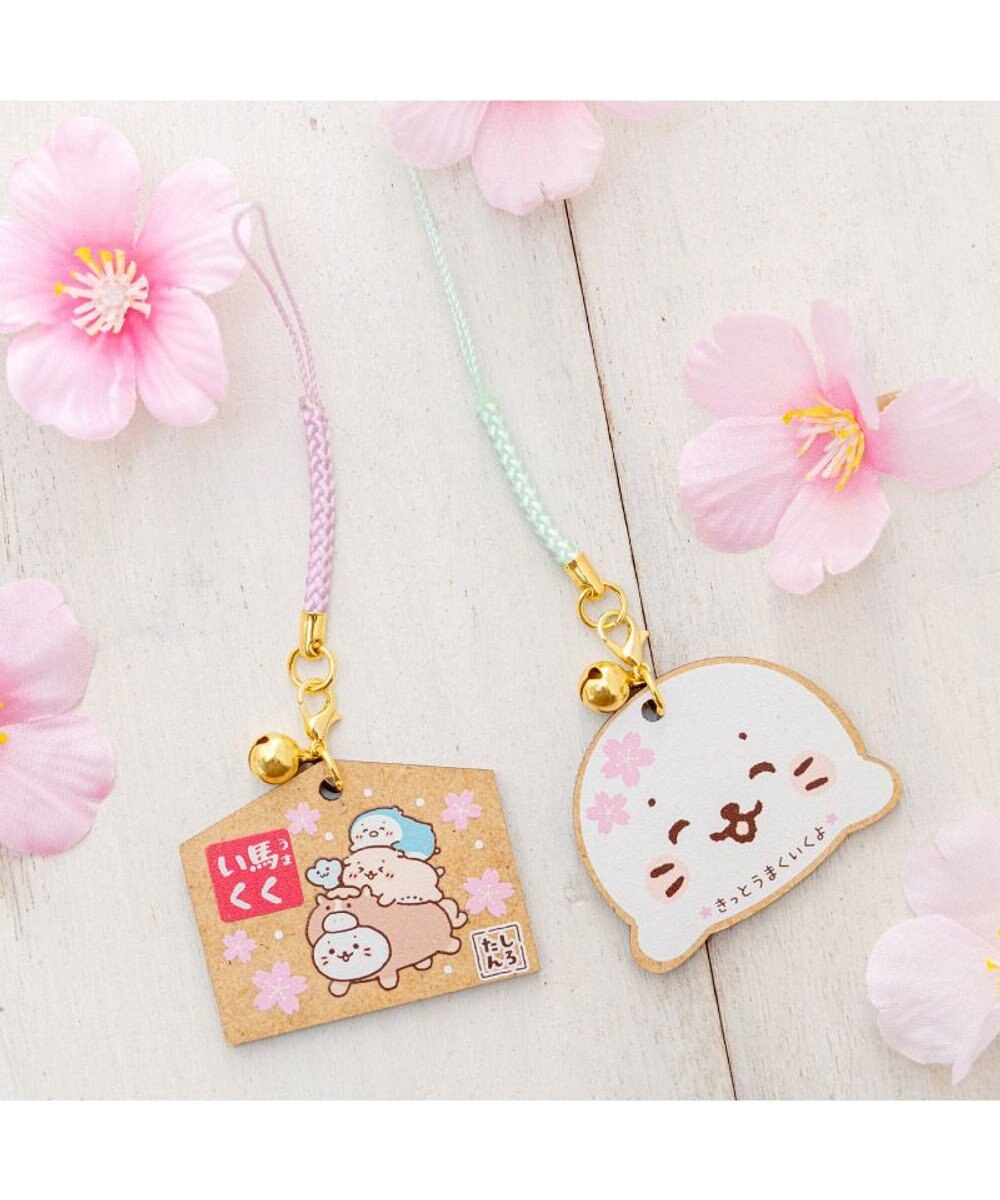 Mother garden しろたん 木製 絵馬根付 《顔ぼん》きっとうまくいくよ 単品 