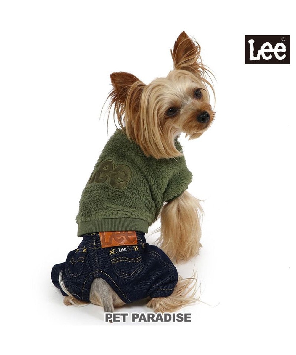 PET PARADISE Ｌｅｅ フリース パンツつなぎ 小型犬 カーキ