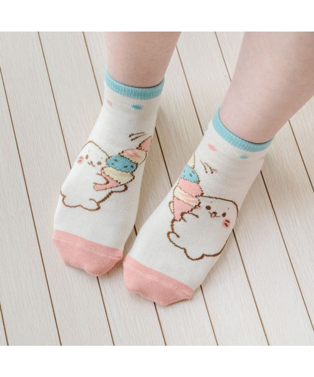 Mother garden ネット店 しろたん 靴下 2足セットB柄 2026春 21～24cm 