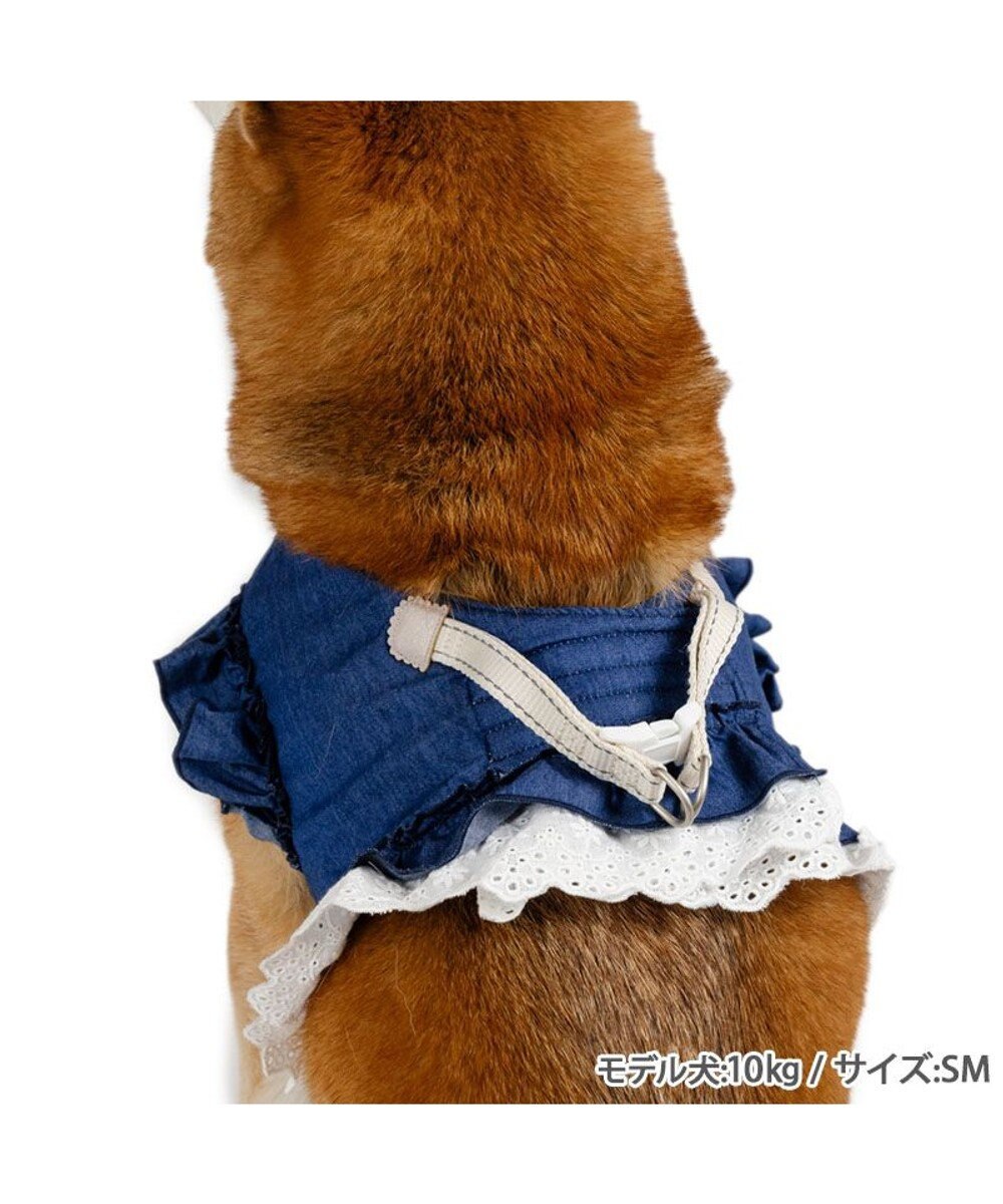PET PARADISE ペットパラダイス デニムフリルハーネス ＳＭ 