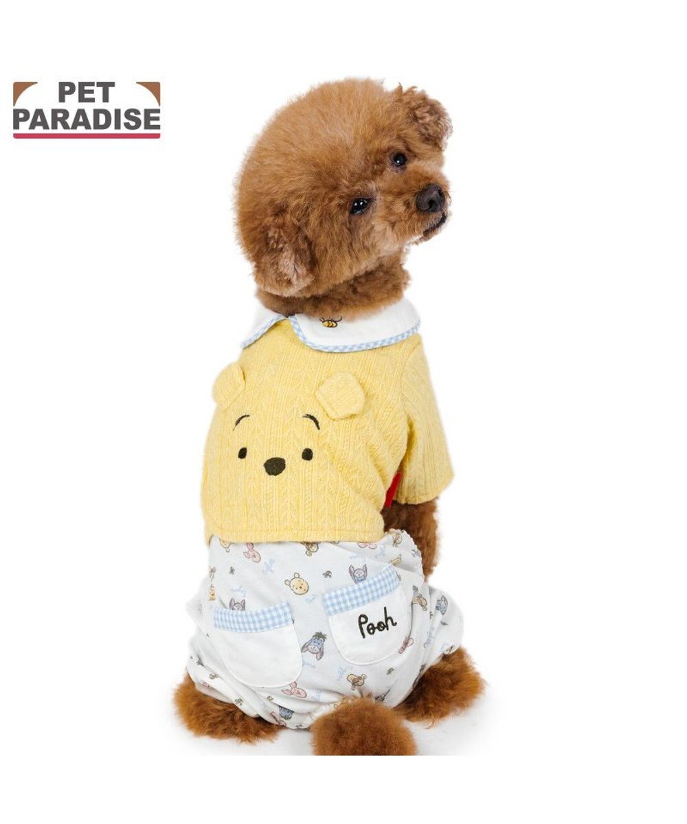 PET PARADISE ディズニー くまのプーさん フレンズ ロンパース 小型犬 ホワイト×イエロー