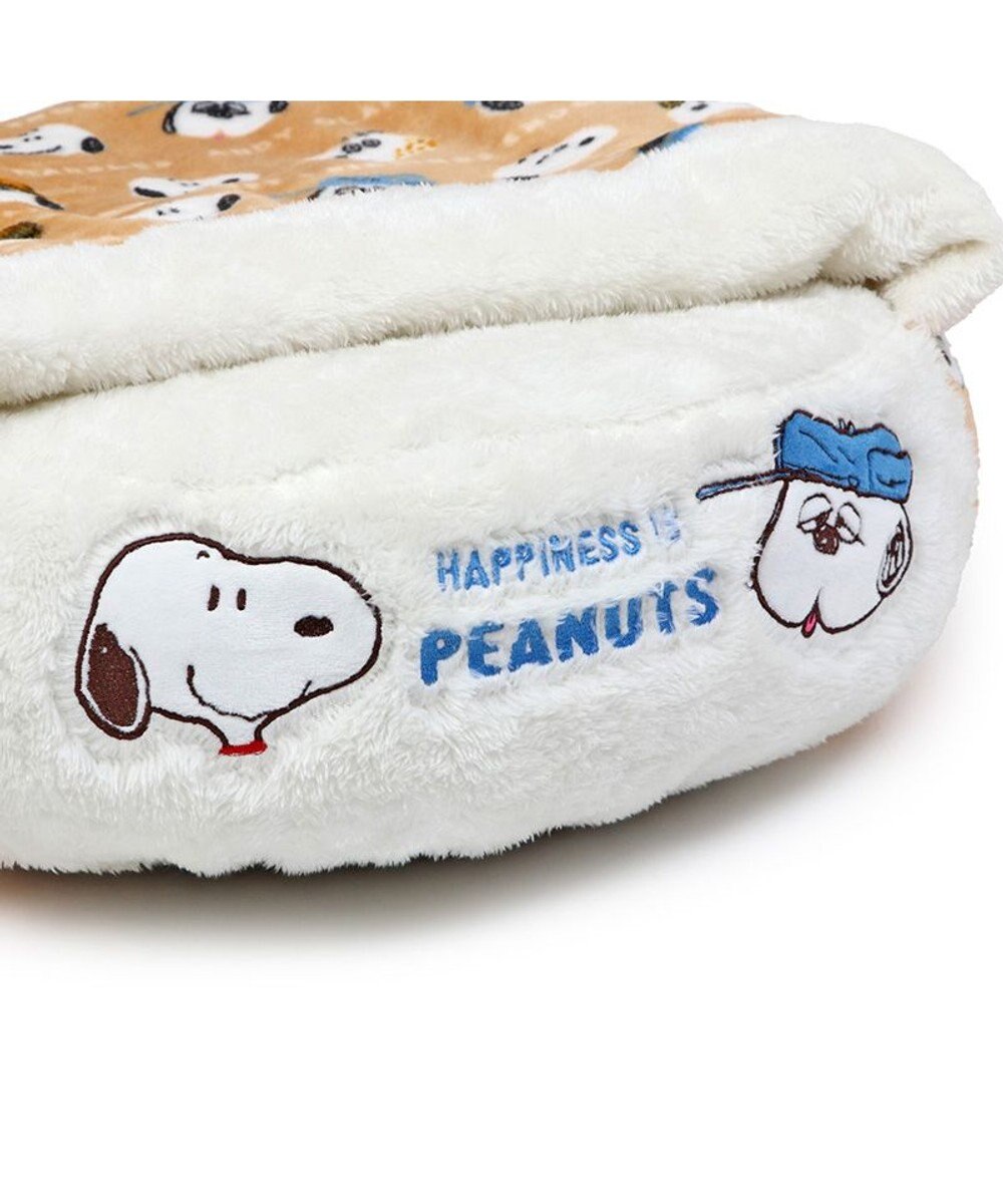 PET PARADISE スヌーピー 丸型寝袋 遠赤外線 《ブラザー柄》 50cm 
