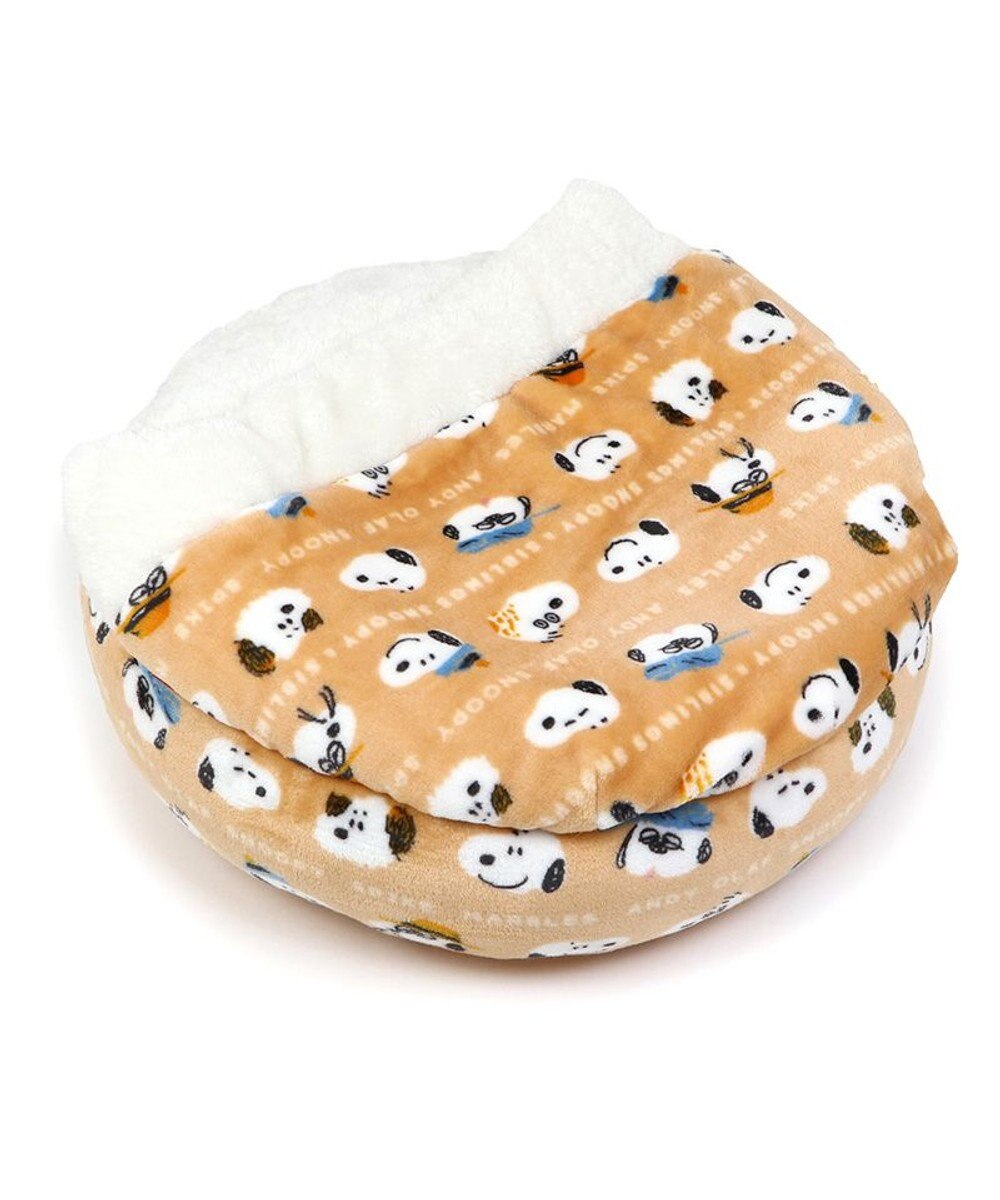 PET PARADISE スヌーピー 丸型寝袋 遠赤外線 《ブラザー柄》 50cm 