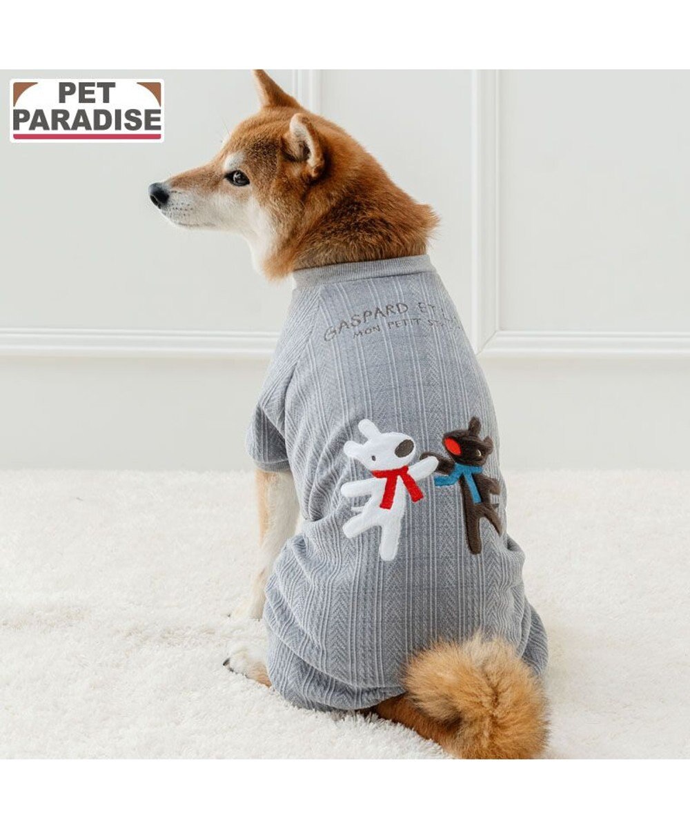 PET PARADISE リサとガスパール ニット風 ロンパース 中型犬 