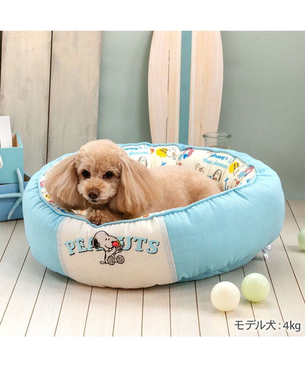 PET PARADISE スヌーピー クールカドラー 《アイス柄》 丸型 Ｍ 