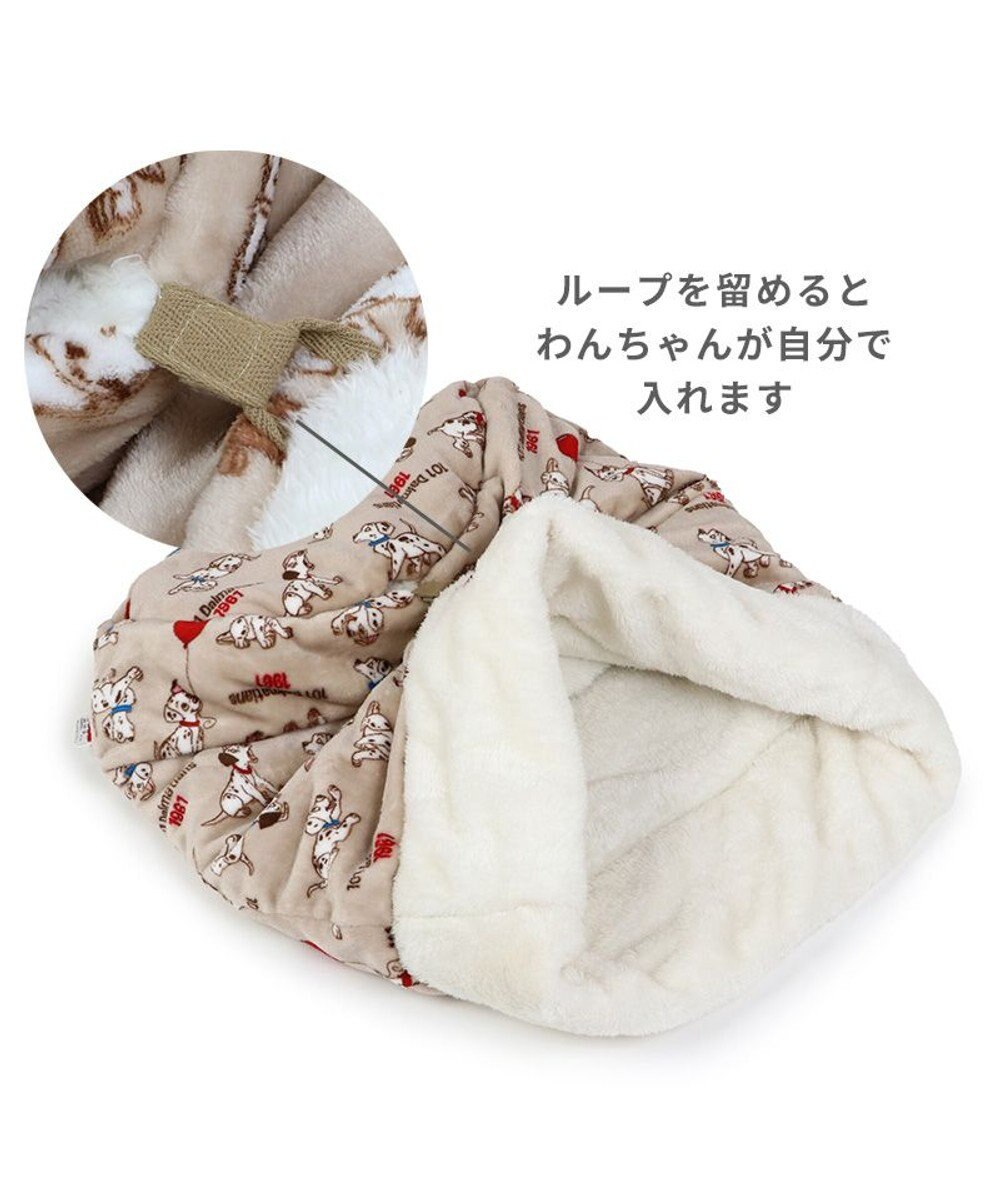 PET PARADISE ディズニー 101匹わんちゃん 筒形寝袋 遠赤外線 《風船柄》 42cm×70cm 