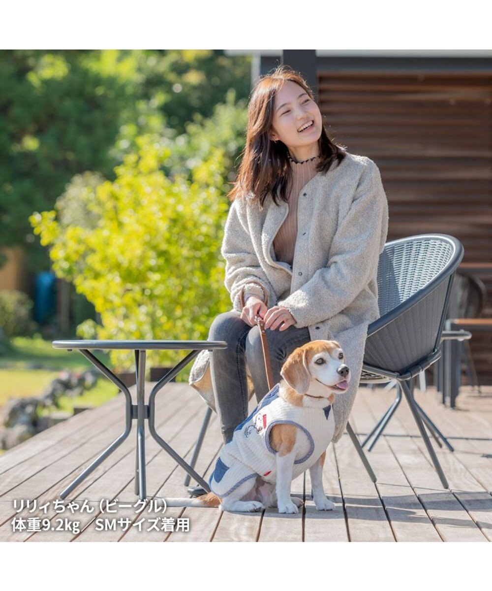 PET PARADISE スヌーピー リバーシブルベスト 《オフホワイト×赤》 中型犬 大型犬 
