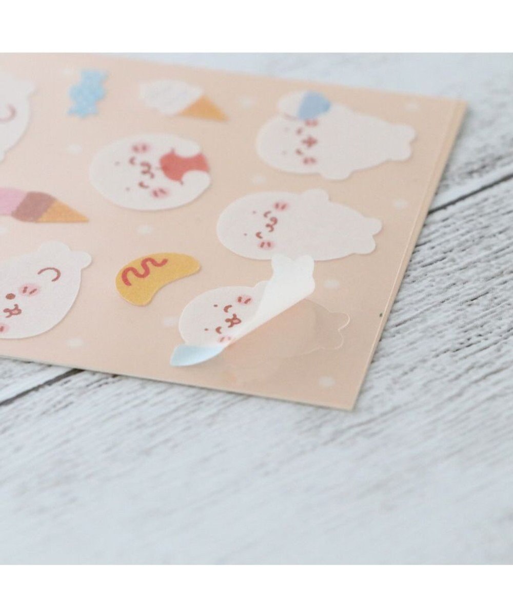 Mother garden しろたん マスキングシール 2枚セット 《食いしん坊柄/おともだち柄》 