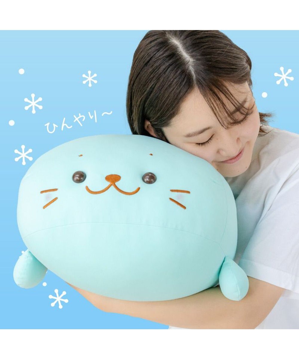 Mother garden しろたん クール抱き枕 55ｃｍ 《ミントブルー》 単品 
