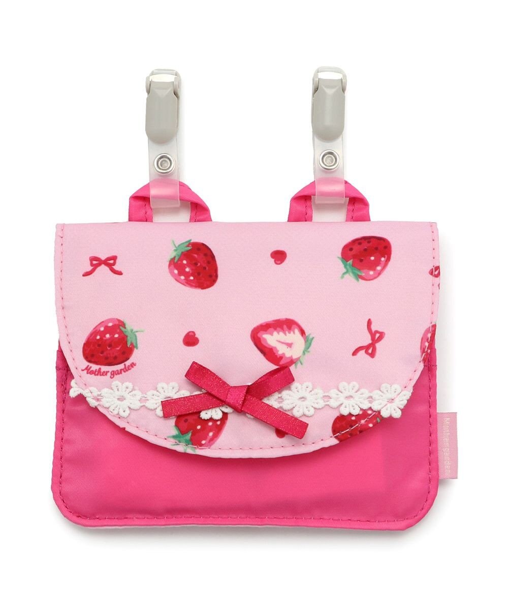 Mother garden マザーガーデン ポケット ポーチ 《ハピネス柄/いちご柄》 移動ポケット 単品 