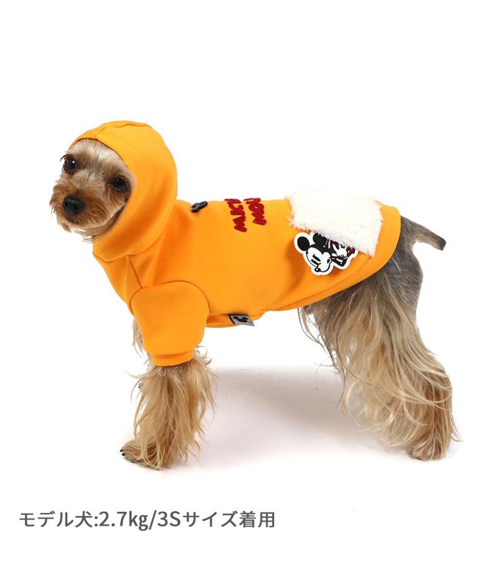 PET PARADISE ディズニー ミッキーマウス ペティヒート パーカー 《飛び出し柄 》 小型犬 