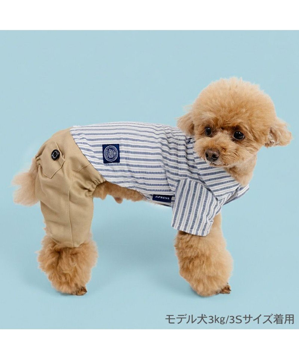PET PARADISE J.PRESS ストライプ パンツつなぎ 小型犬 