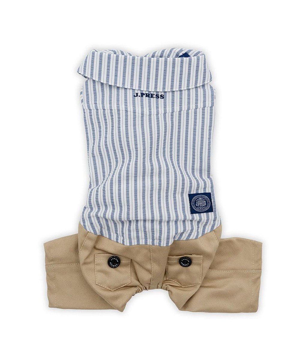 PET PARADISE J.PRESS ストライプ パンツつなぎ 小型犬 