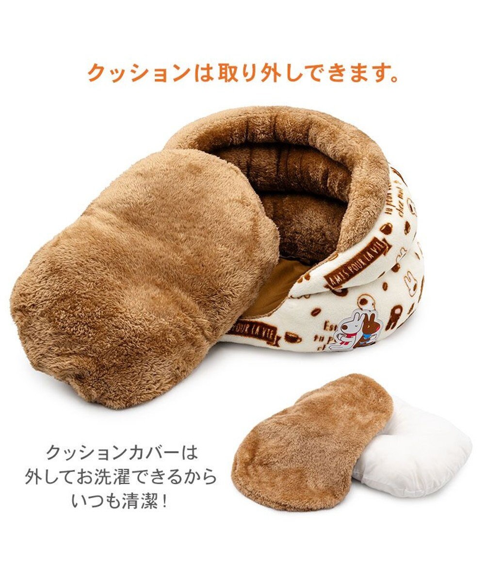 PET PARADISE リサとガスパール 遠赤外線 つぼ型ボア カドラー 