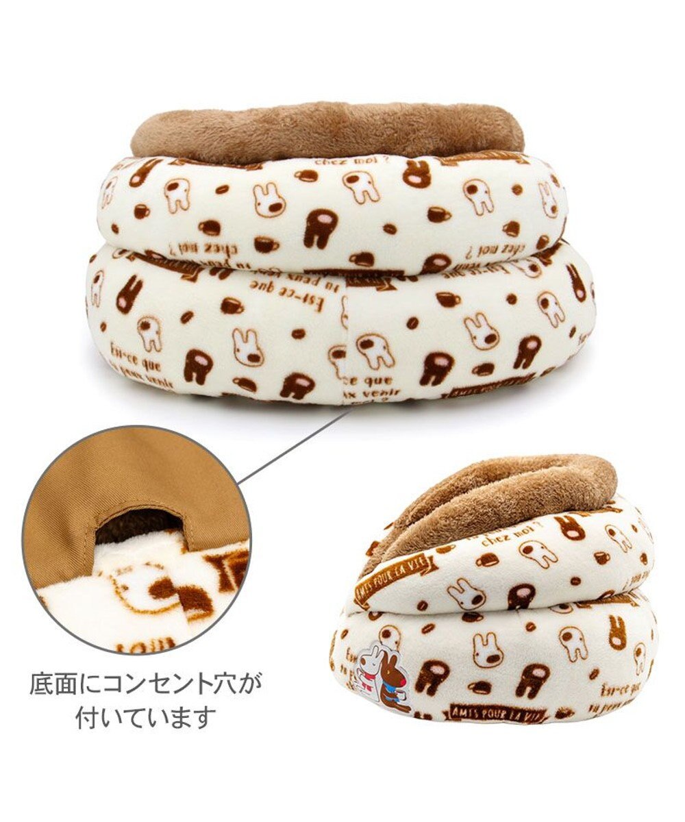 PET PARADISE リサとガスパール 遠赤外線 つぼ型ボア カドラー 