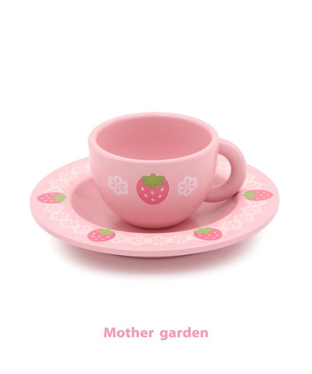 Mother garden マザーガーデン 野いちご ままごと カップ＆お皿 ピンク