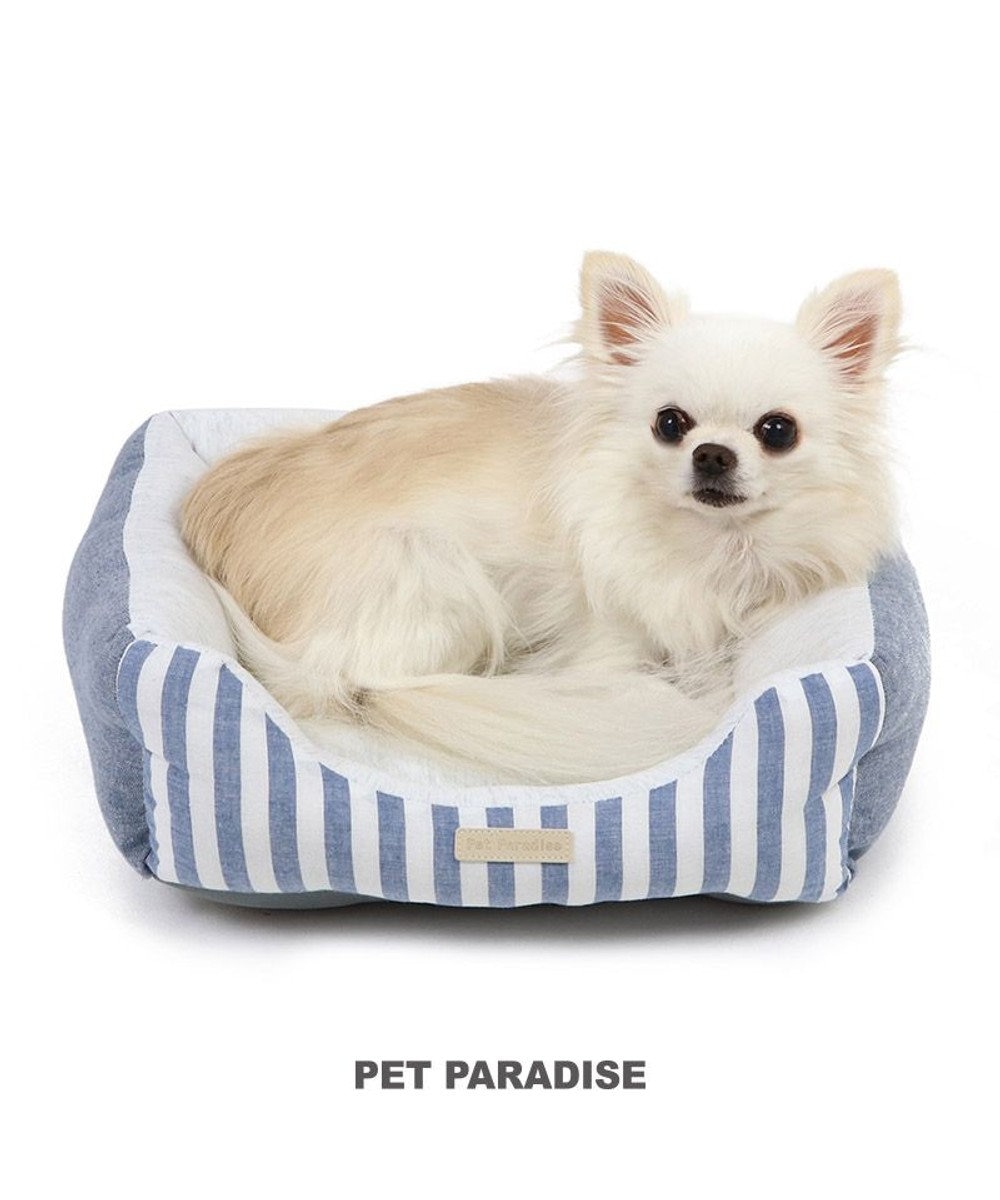 PET PARADISE ペットパラダイス　ストライプカドラー《ブルー》 超小型犬 ストライプ ブルー