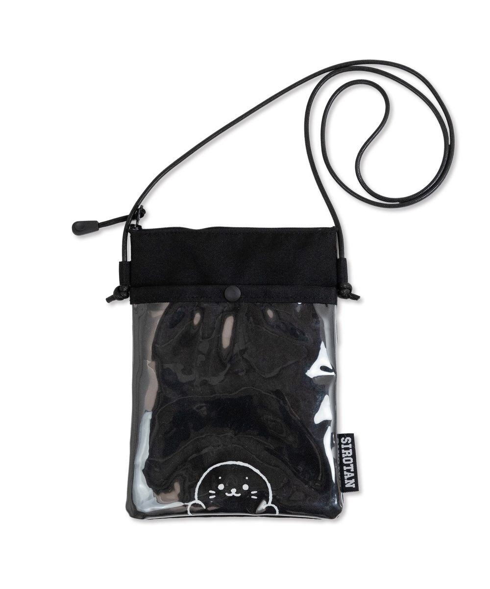 Mother garden しろたん 窓付 ミニサコッシュ 《ブラック》 