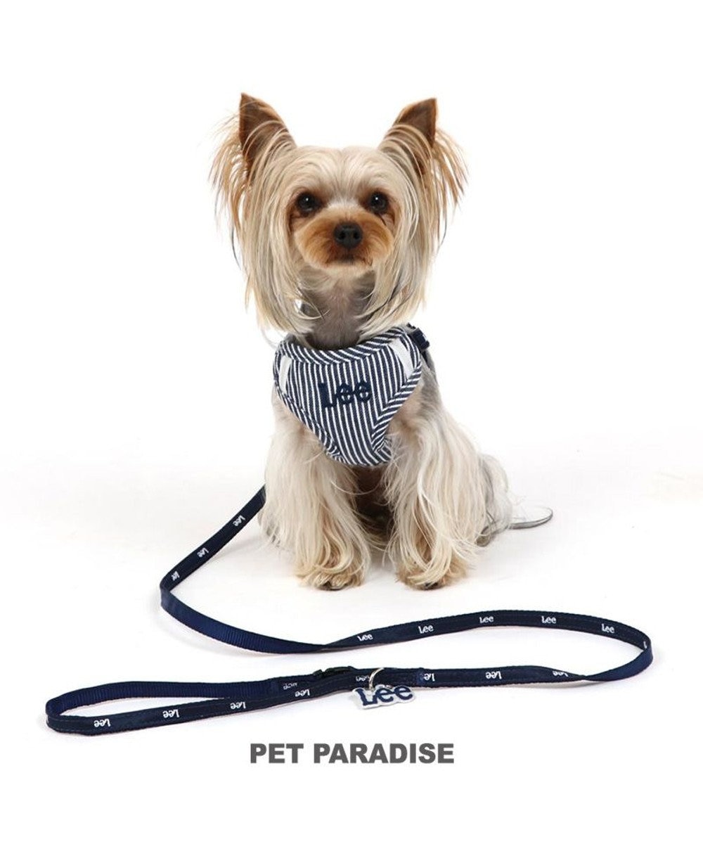 PET PARADISE 犬 ハーネス リード Ｌｅｅ ヒッコリー ハーネス＆リード 〔３Ｓ〕 小型犬 -