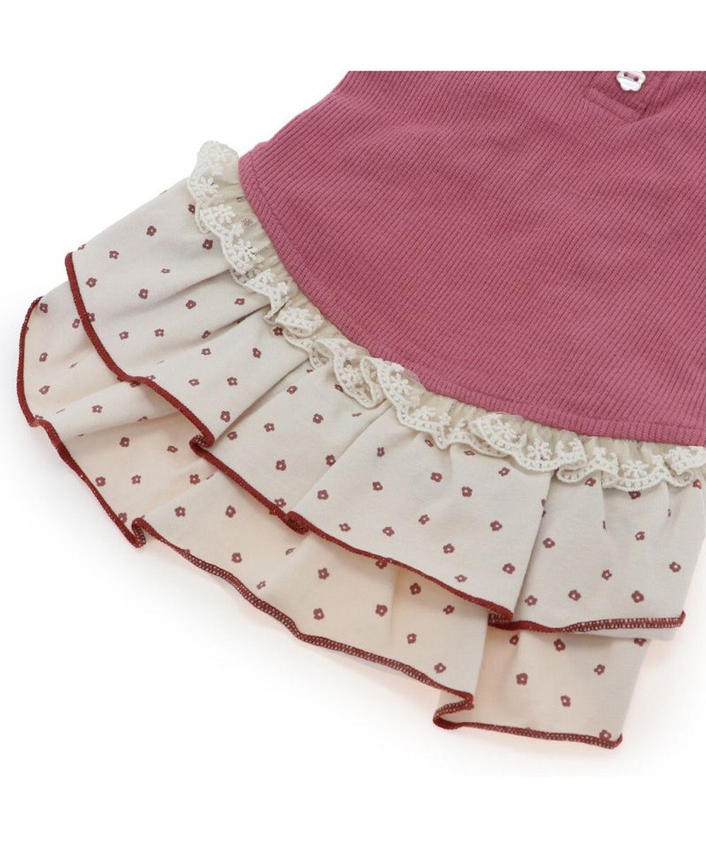 PET PARADISE ペットパラダイス ペティヒート プレミアム  ワンピース 《花ボタン柄》 小型犬 