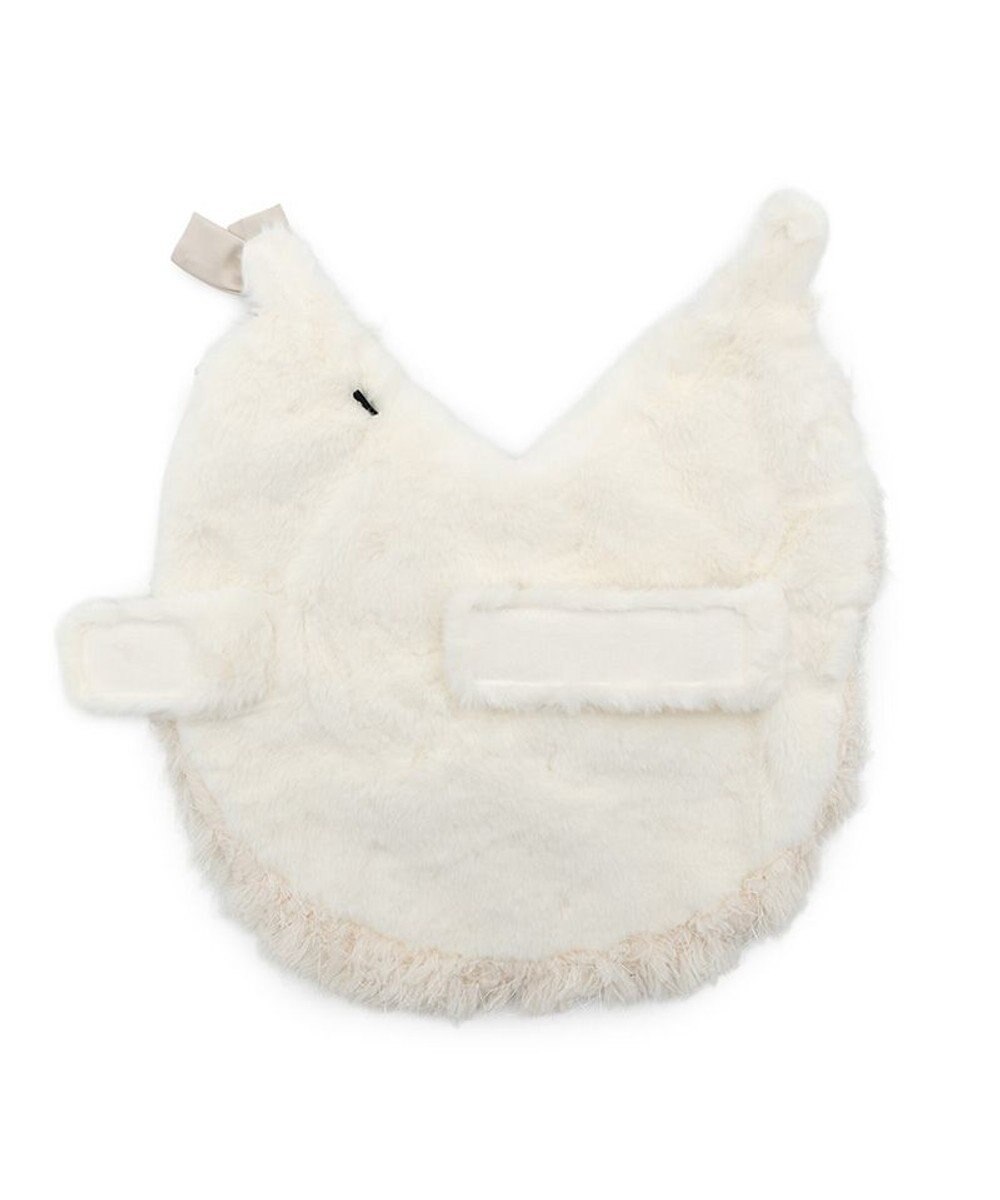 PET PARADISE cherircouture ドットリボン ポンチョ 《ホワイト》 小型犬 