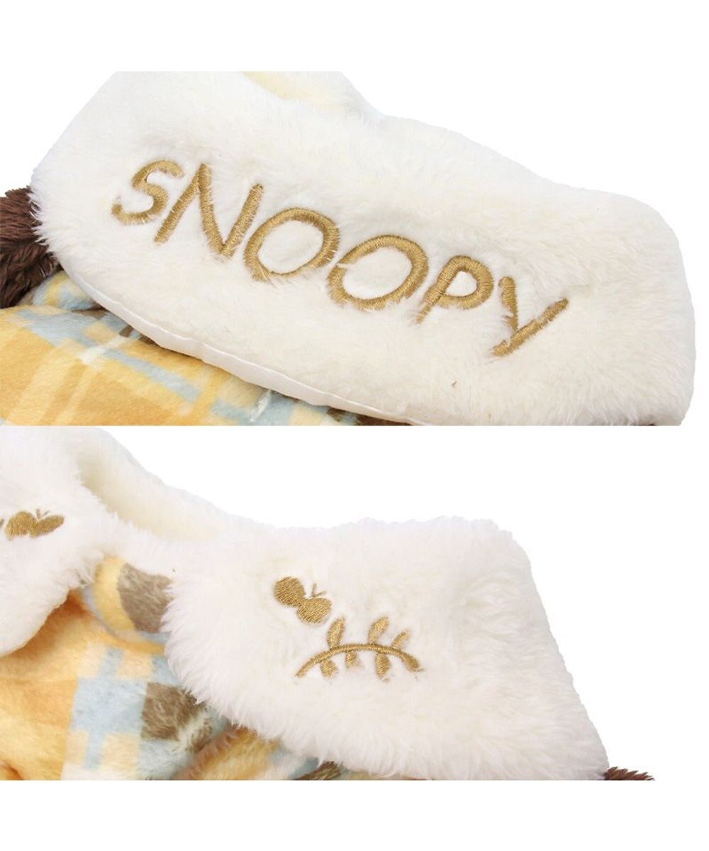 PET PARADISE スヌーピー ポンチョ 《にっこりチェック柄》小型犬 