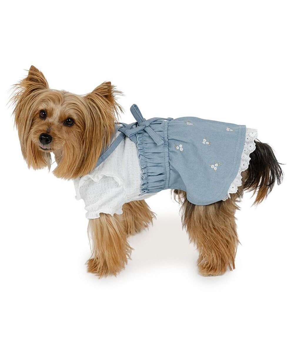 PET PARADISE ペットパラダイス 刺繍 スカートつなぎ 小型犬 