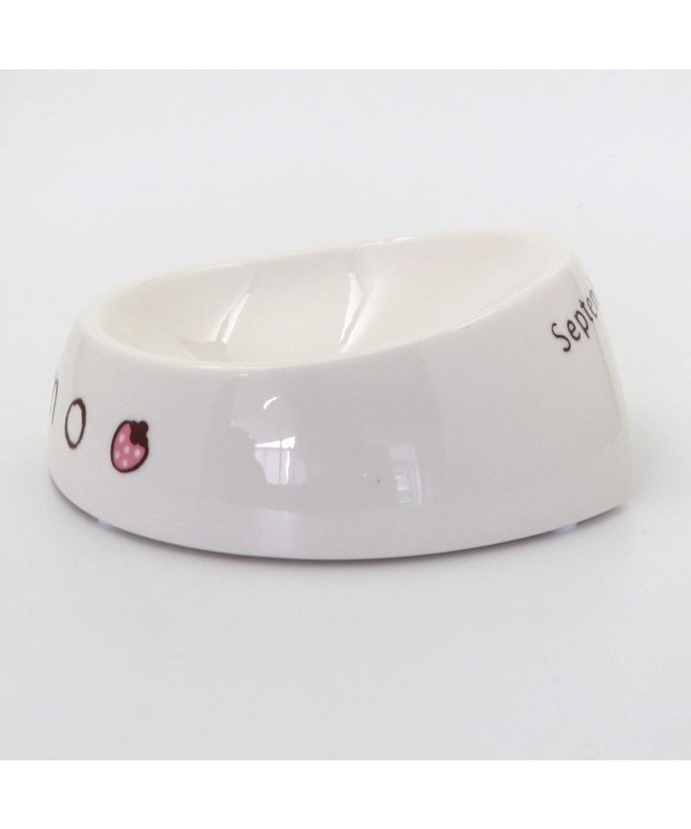 PET PARADISE 【受注生産】ペットパラダイス  えさ皿 食器  名前と誕生日が入ります！ オーダーメイドフードボウル【小】 