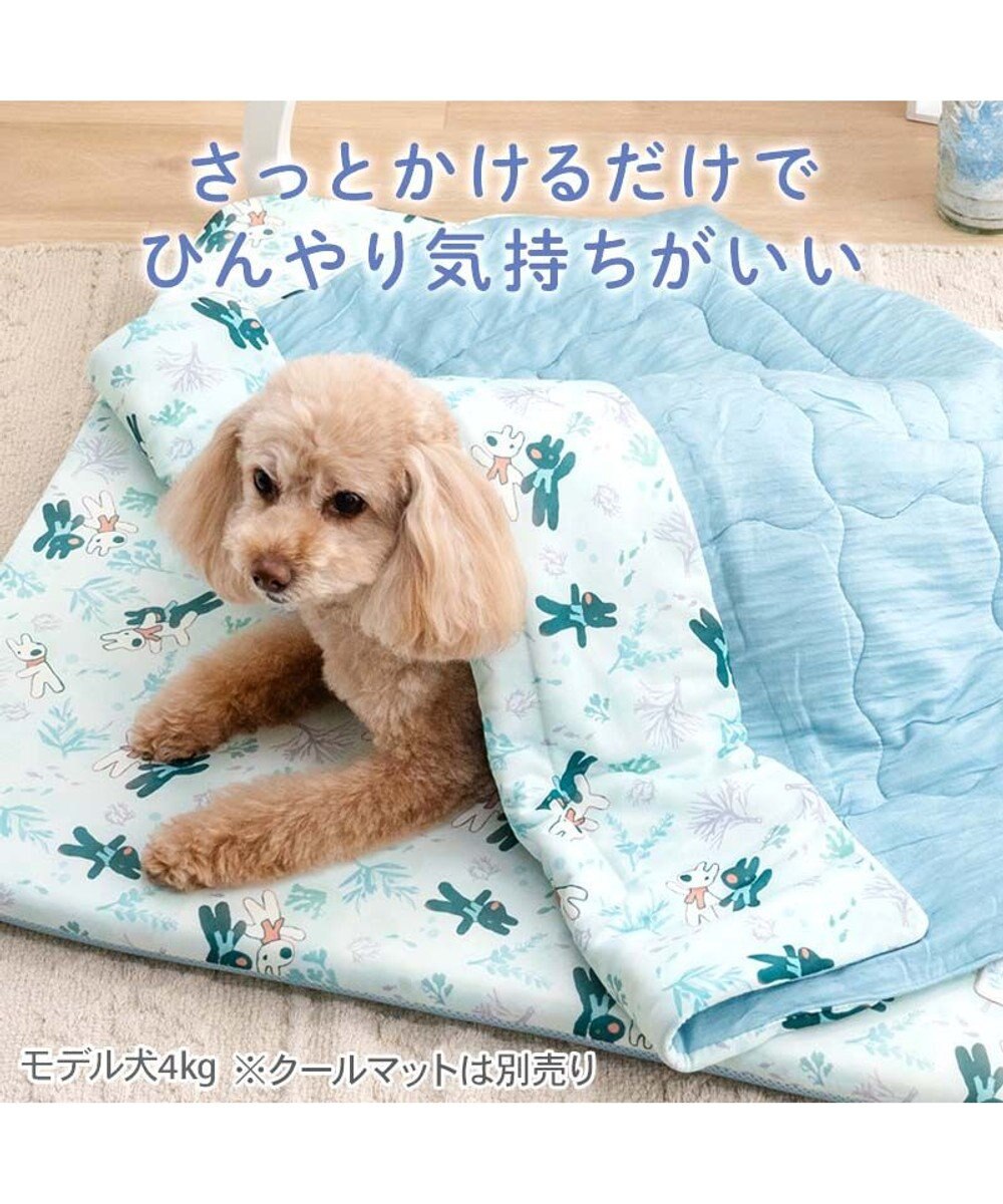 PET PARADISE リサとガスパール もちっと クール ブランケット 《海草柄》 