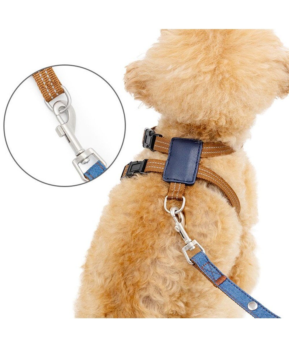 PET PARADISE ペットパラダイス スリム ハーネス＆リード 《デニム》 ４Ｓ/３Ｓ 小型犬 