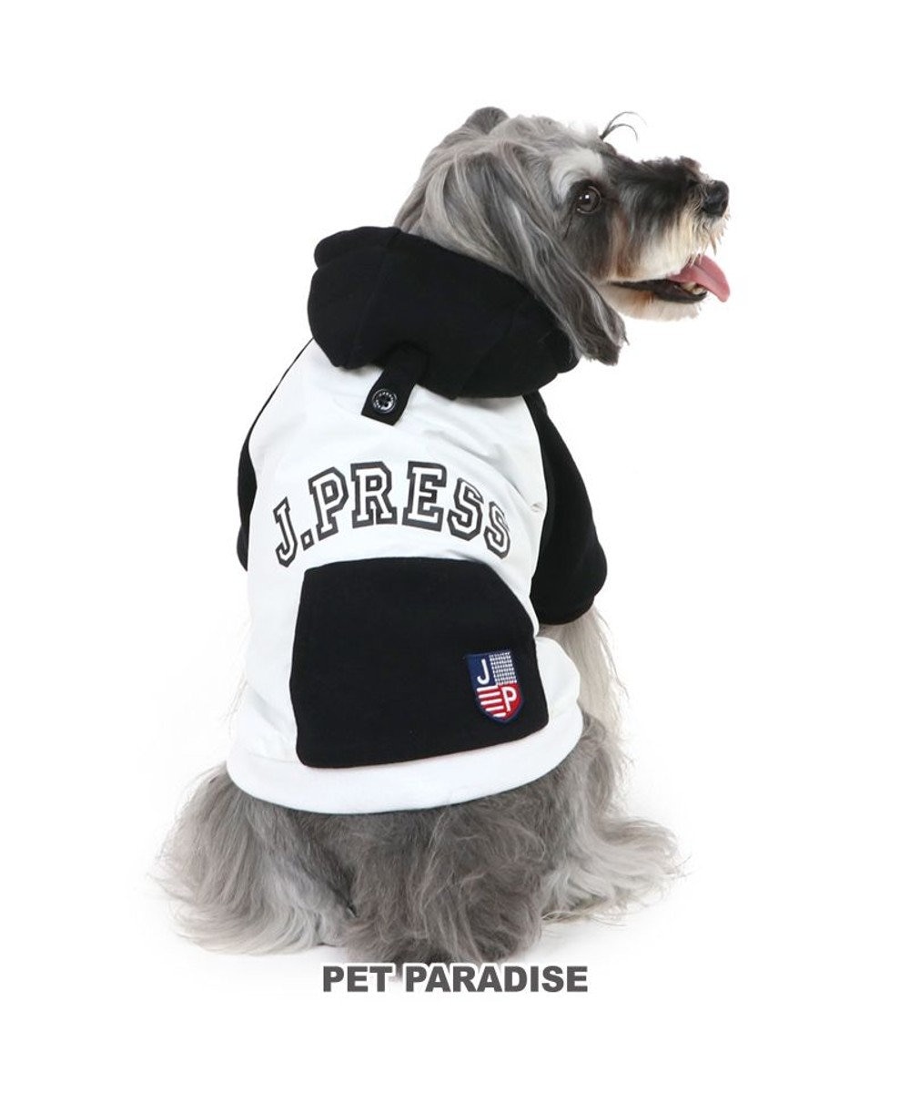 PET PARADISE 犬 服 J.PRESS パーカー  【小型犬】 カレッジ 白 白~オフホワイト