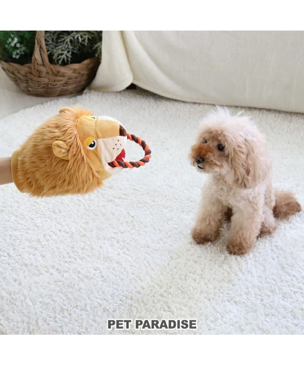 PET PARADISE 犬用品 ペットグッズ 犬 おもちゃ ペットパラダイス 犬 おもちゃ ライオン パペット| おうちで遊ぼう おうち時間 犬 おもちゃ オモチャ ペットのペットトイ 玩具 TOY 小型犬 おもちゃ かわいい おもしろ インスタ映え オレンジ