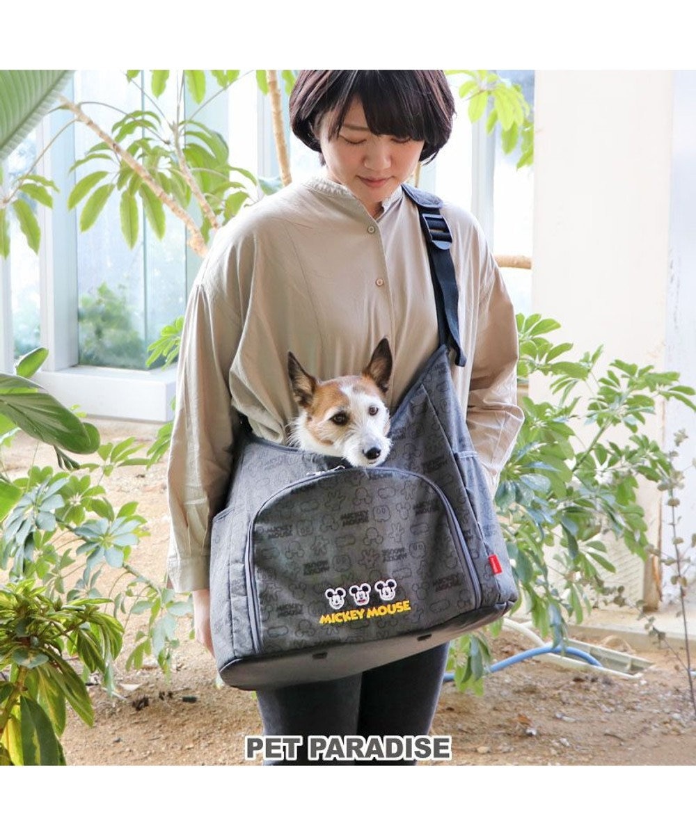 PET PARADISE 犬 ディズニー ミッキーマウス アイコン スリング M【小型犬】 グレー