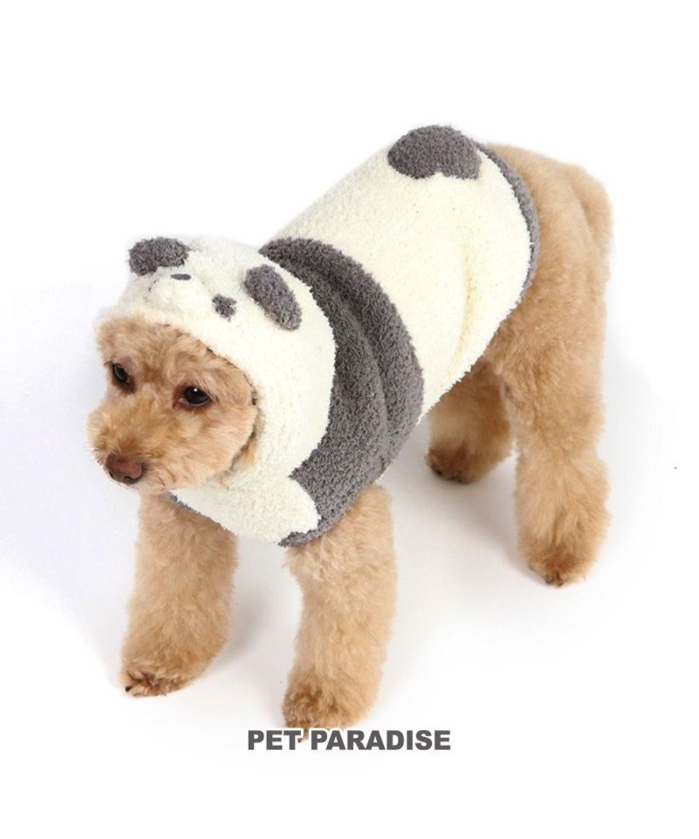 PET PARADISE 犬 服 ニット パーカー 【小型犬】 パンダ 白~オフホワイト