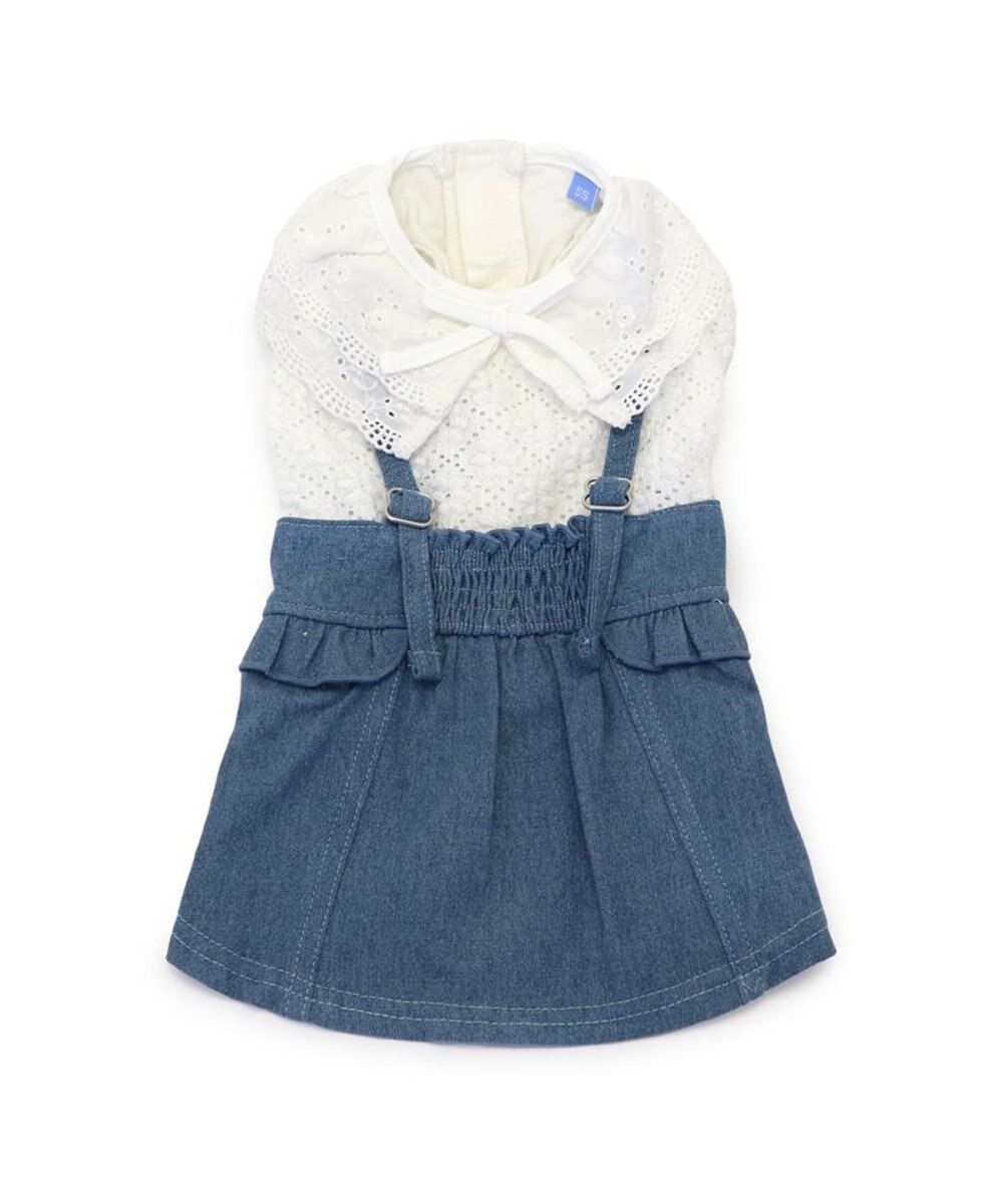 PET PARADISE ペットパラダイス レース襟 スカートつなぎ 小型犬　 