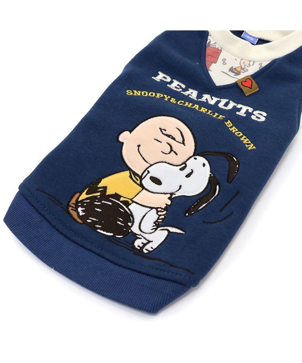 PET PARADISE スヌーピー 重ね着風トレーナー 《ハグ柄》中型犬 大型犬