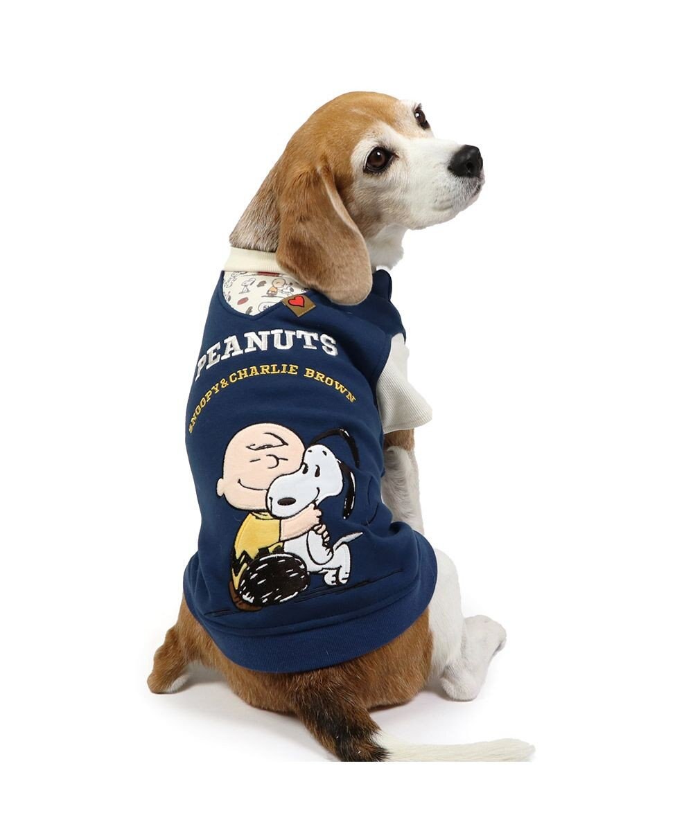 PET PARADISE スヌーピー 重ね着風トレーナー 《ハグ柄》中型犬 大型犬