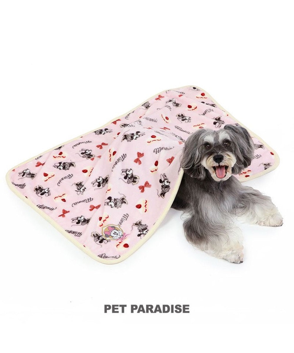 PET PARADISE ディズニー ミニー ケーキ ブランケット 90×60cm ピンク